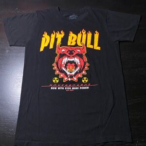 Black Pit Bull Graphic T-Shirt size S